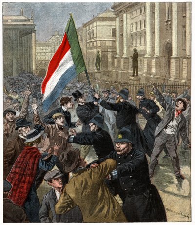 Demonstracje w Dublinie autorstwa . .