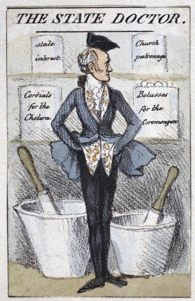 Choroby, cholera „państwowy lekarz” autorstwa John Pardon