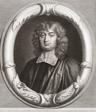 Edward Stillingfleet, brytyjski teolog. Portret. autorstwa . .