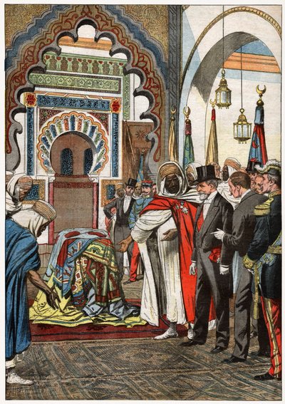 Emile Loubet w meczecie Sidi Boumediene, Tlemcen autorstwa . .