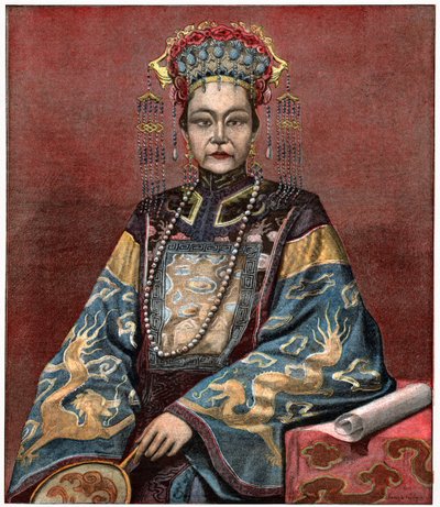 Cesarzowa wdowa Cixi autorstwa . .