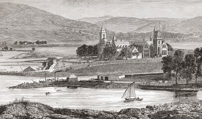 Opactwo Fort Augustus, aka opactwo św. Benedykta, Fort Augustus, Inverness-shire, Szkocja autorstwa . .
