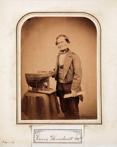 Henry Wimshurst, angielski inżynier autorstwa Ferdinand Georg Waldmuller