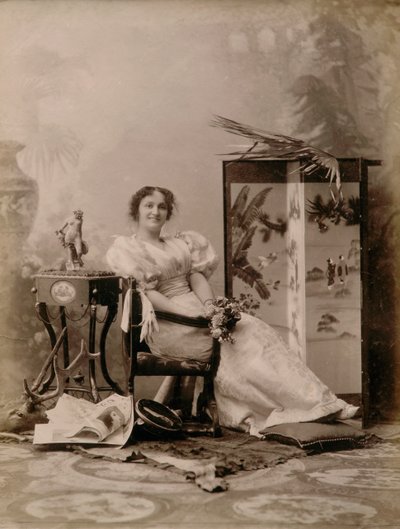 Aktorka liryczna thater - aktorka teatralna autorstwa Henry Charles Fehr