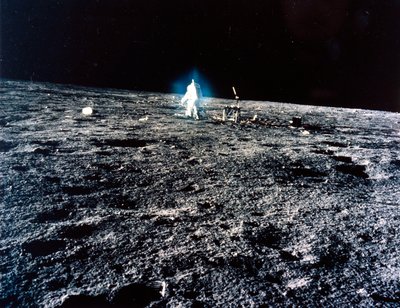 Załogowy lot kosmiczny, USA, astronauta Apollo 12 Apollo 12 na Księżycu autorstwa Ferdinand Georg Waldmuller