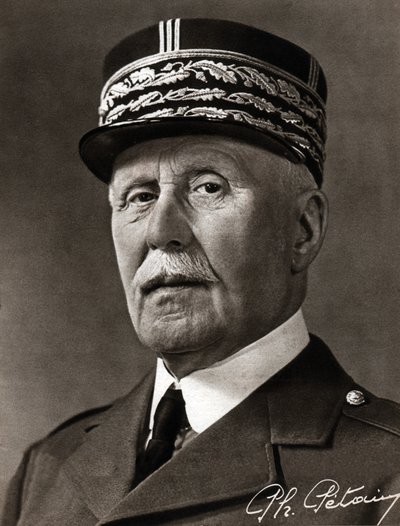 Marszałek Philippe Petain. Marshall Philippe Petain. autorstwa Ferdinand Georg Waldmuller