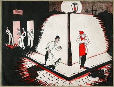 Marianne jako prostytutka, ok. 1930 autorstwa . .