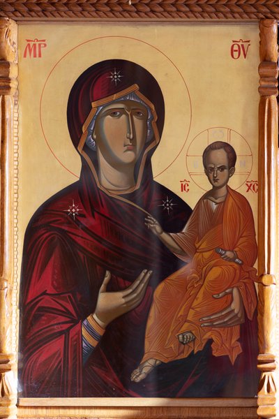 Klasztor (Pangarati manastirea). Stary kościół. Wnętrze. autorstwa . .
