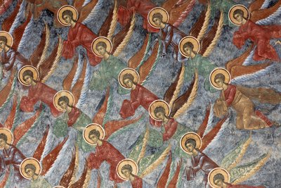 Klasztor (manastirea Sucevita). Kościół. Zewnętrzny. Ściana północna. Malowidła ścienne. autorstwa . .