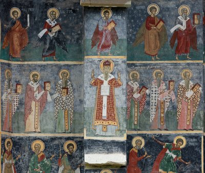 Klasztor (manastirea Sucevita). Kościół. Zewnętrzny. Chór. Część południowa. autorstwa . .