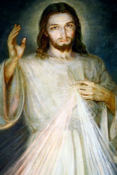 Kościół Notre Dame de Plainpalais. Jezu Miłosierdzie Boże, ufam Tobie. Francja. autorstwa . .
