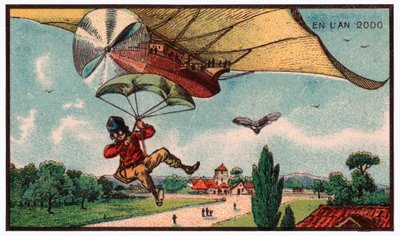 Spadochron, ok.1910 autorstwa . .