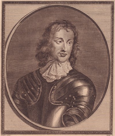 Portret brytyjskiego generała i polityka Johna Lamberta (1619-1684), miedzioryt Johna Goldara (1729-1795) z obrazu Roberta Walkera autorstwa William Walcutt