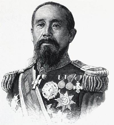 Portret Ito Hirobumi (1841-1909), japońskiego polityka autorstwa William Walcutt