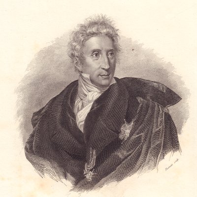 Portret historyka sztuki Leopoldo Cicognara (1767-1834), miedzioryt Fusinati z portretu Lippariniego autorstwa William Walcutt