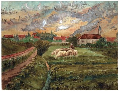 Stado owiec, ok. 1910 autorstwa . .