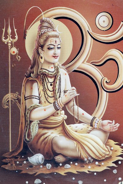Shiva, hinduski bóg transformacji lub zniszczenia. autorstwa . .