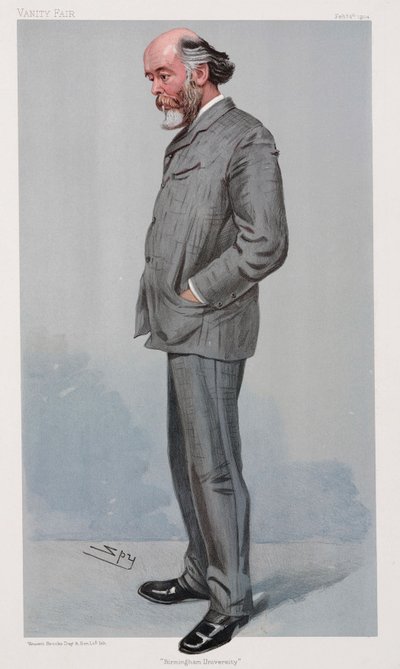 Sir Oliver Lodge, angielski fizyk autorstwa Henry Charles Fehr
