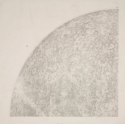 Południowo-wschodni kwadrant mapy Beer & Madler Moon autorstwa John Pardon