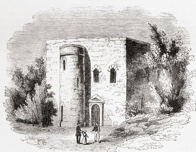 Sanktuarium, Opactwo Westminsterskie, Londyn, Anglia, widziane tutaj w XIX wieku. autorstwa . .