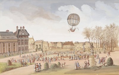 Pierwsze wejście balonem wodorowym autorstwa Frederick (attr. to) Barnard