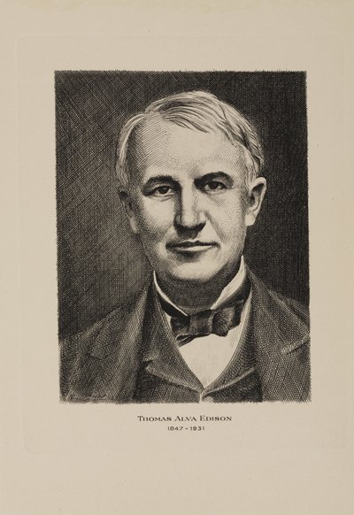 Thomas Alva Edison, amerykański wynalazca, początek XX wieku autorstwa Frederick (attr. to) Barnard