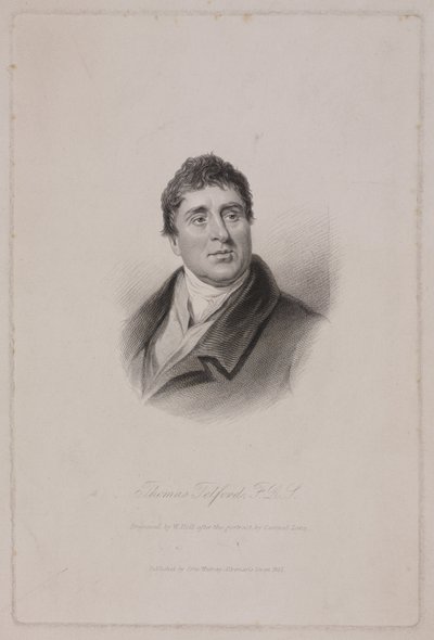Thomas Telford FRS, szkocki inżynier budownictwa, ok. 1810 autorstwa Frederick (attr. to) Barnard