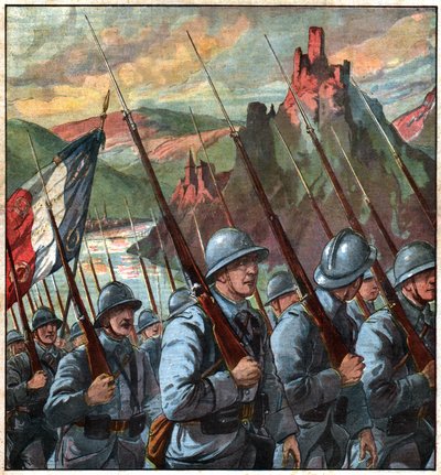 Wojska francuskie w Nadrenii. Wojska francuskie w Nadrenii. autorstwa Ferdinand Georg Waldmuller
