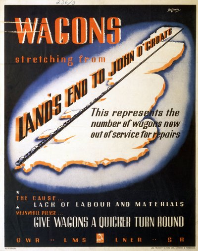 Wagony ciągnące się od Land