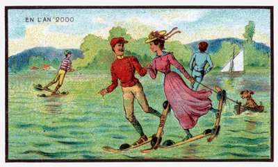 Łyżwy wodne, ok. 1910 autorstwa . .