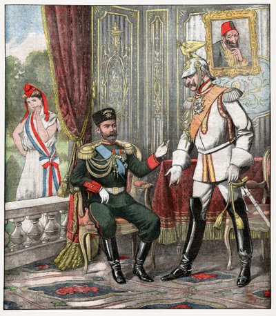 Wilhelm II i Mikołaj II autorstwa . .