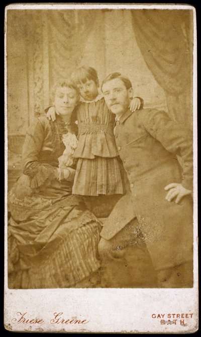 William Friese-Greene, operator filmowy, z rodziną, ok. 1880 r. autorstwa Henry Charles Fehr