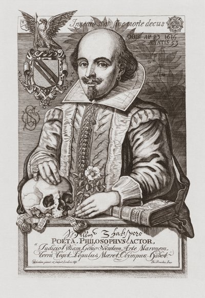 William Szekspir. Portret. autorstwa . .