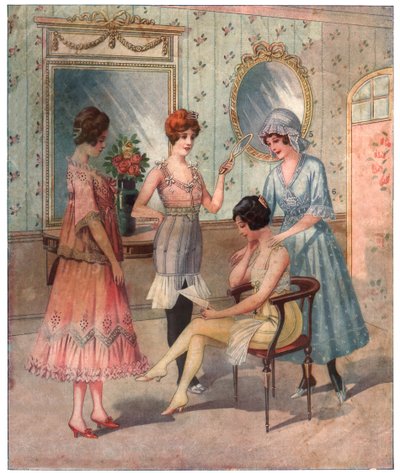 Kobiety w bieliźnie, ok.1910-1920 autorstwa . .