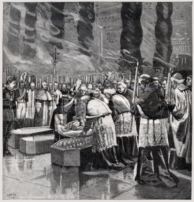 śmierć papieża Leona XIII autorstwa . .
