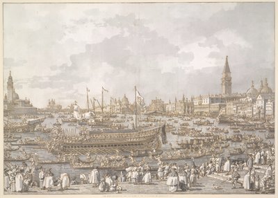 Doża Wenecji wyrusza na Lido autorstwa Canaletto