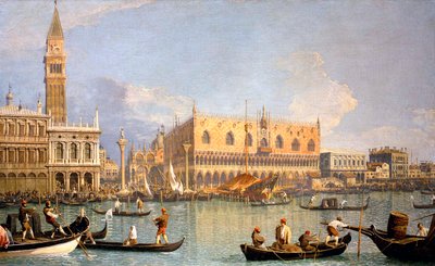 Widok na Pałac Dożów autorstwa Canaletto