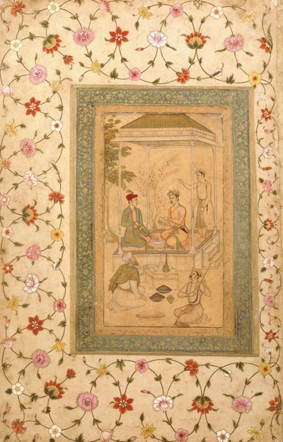 Synowie Akbara Sultan Daniyal i Sultan Murad, ok.1600-1605 autorstwa   Manohar