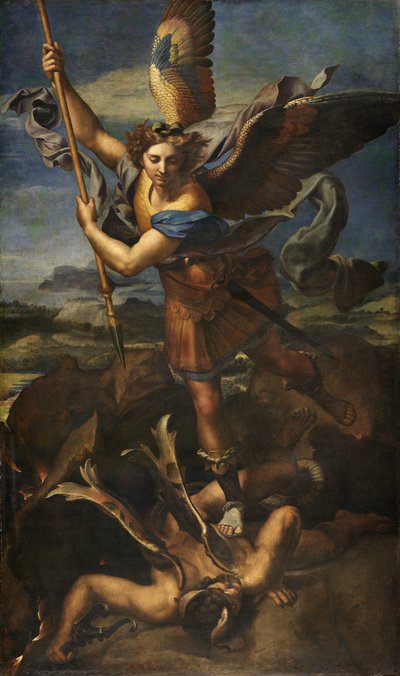 Święty Michał pokonujący szatana autorstwa Raphael
