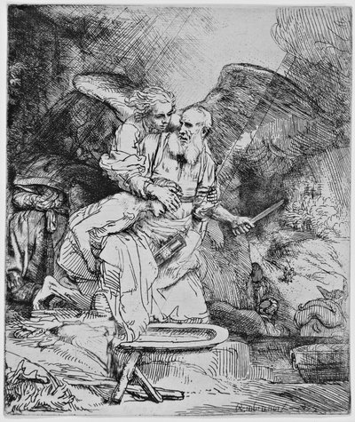 Ofiara Abrahama autorstwa Rembrandt van Rijn