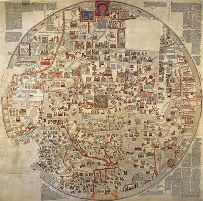 Mapa Ebstorf autorstwa Unknown