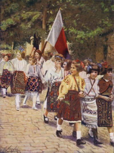 Dzień Niepodległości w Bukareszcie autorstwa after A. Langfier