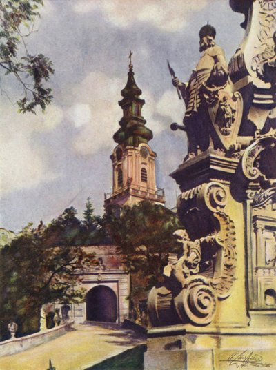 Katedra w Nyitra, Czechosłowacja autorstwa after A. Langfier