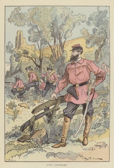 Z Garibaldi autorstwa after Albert Robida