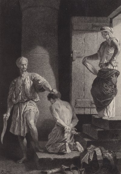 Ścięcie Jana Chrzciciela autorstwa after Albert Robida