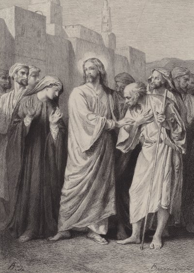 Chrystus przepowiada zniszczenie świątyni” autorstwa after Albert Robida