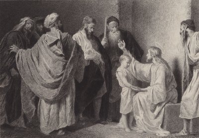 Jezus i dziecko autorstwa after Albert Robida