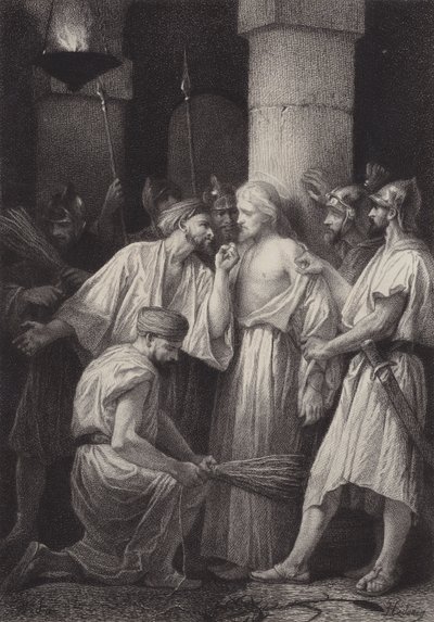 Jezus wydany żołnierzom autorstwa after Albert Robida
