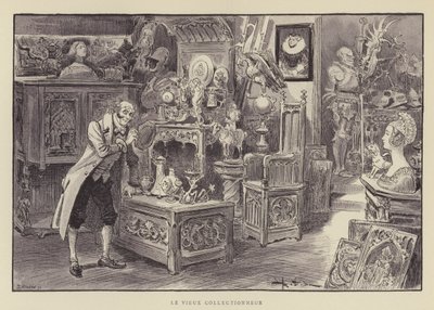 Stary Kolekcjoner autorstwa after Albert Robida