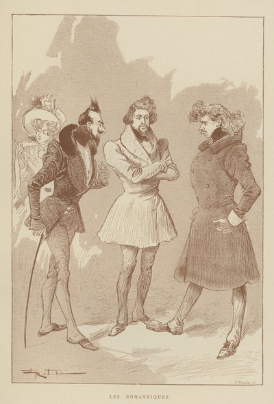 Romantycy autorstwa after Albert Robida